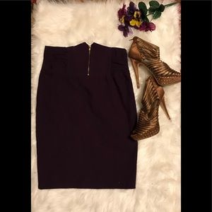 💜💋Sexy purplepencil skirt with gold zipper💋💜